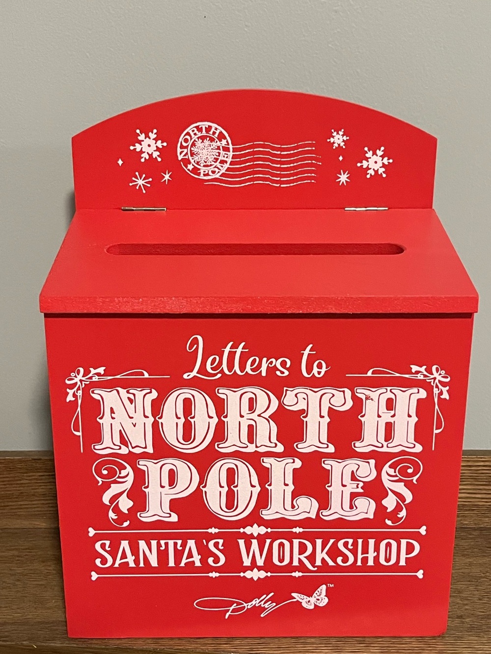 🩷 New Dolly Parton 2025 Letters to North Pole Santa's Workshop Mailbox - Red